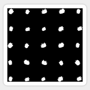 Black and White Dot Pattern Sticker